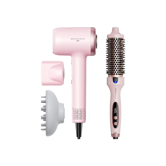 Blowout Boost Thermal Brush and Turblow Pro Fast Drying by Wavytalk