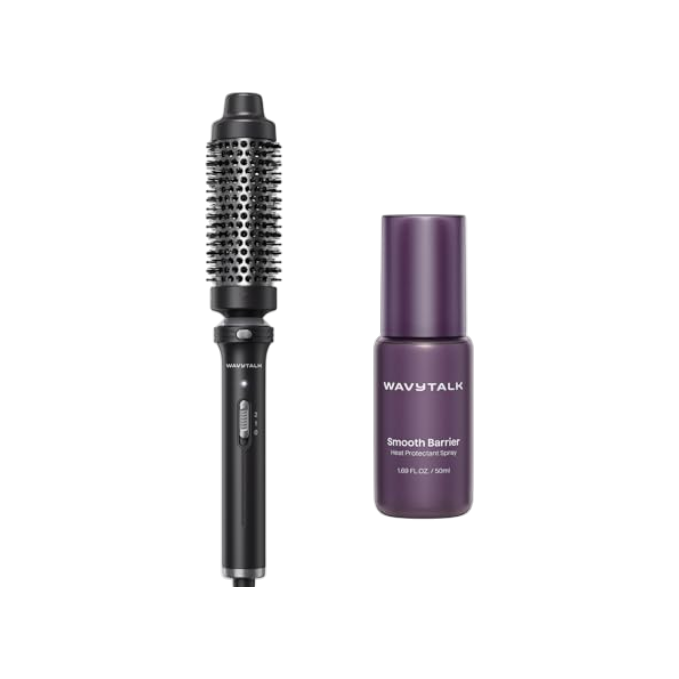 Thermal Brush with Detachable Head and Heat protectant Spray